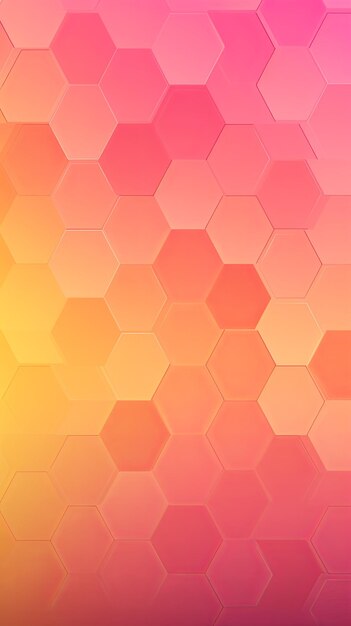 Fondo de gradiente rosa y amarillo con un patrón hexagonal en una ilustración vectorial ar 916 v 52 ID de trabajo be98acc6abaa4daaab0efeaa8f4dfe22