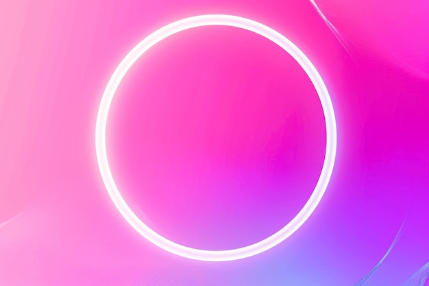fondo con un gradiente de rosa y púrpura con un círculo blanco en el centro