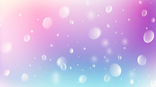Fondo de gradiente suave con efectos suaves de gotas de lluvia