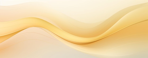 Fondo de gradiente de tonalidad pastel dorado con líneas onduladas patrón en blanco vacío con espacio de copia para el producto