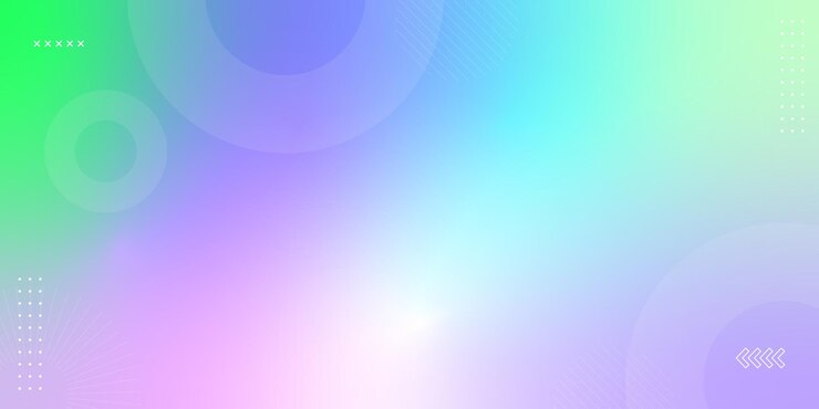 Fondo de gradiente vibrante con formas geométricas borrosas y colores pastel