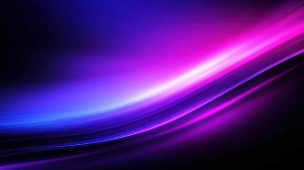 Fondo de gradiente vibrante que mezcla tonos púrpuras y azules con curvas suaves