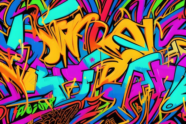 Fondo de graffiti, Arte de graffiti, Fondo de graffiti abstracto