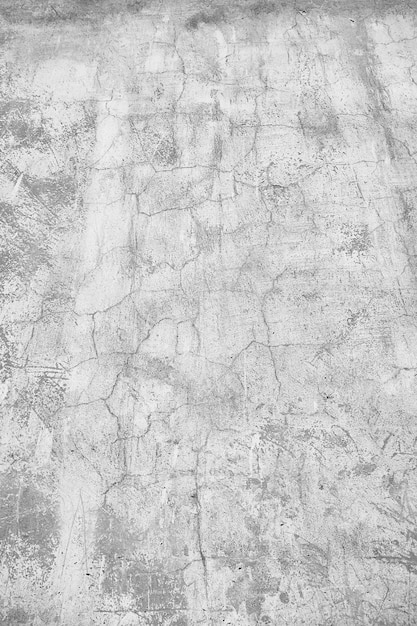 Foto fondo de grietas de pared blanca / fondo vintage blanco abstracto, textura de pared vieja con grietas