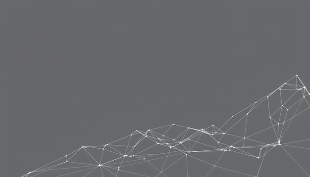 Fondo gris abstracto con patrón geométrico blanco