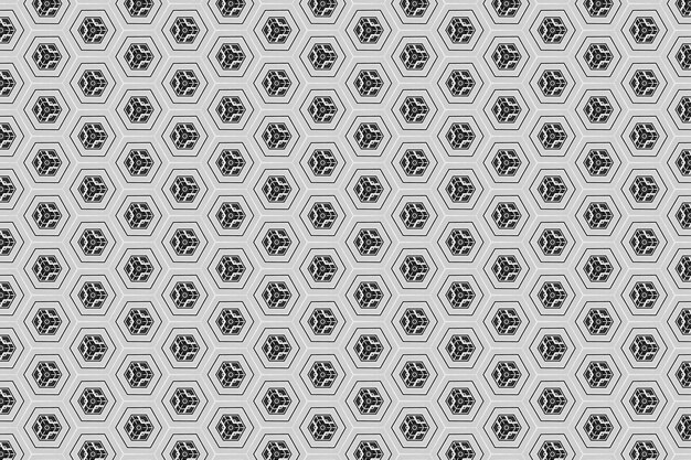 Un fondo gris con un patrón de hexágonos.