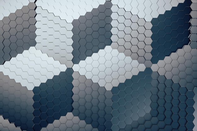 Fondo gris de textura hexagonal