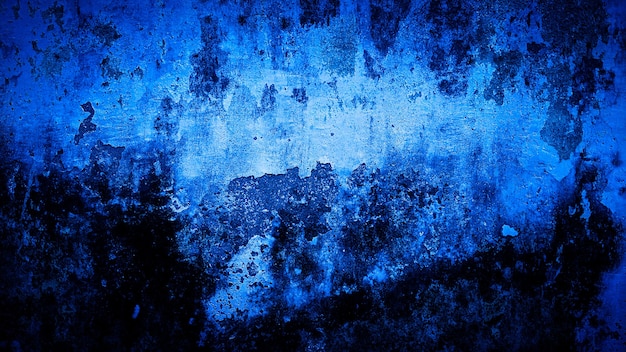 Fondo de grunge de color de pared azul