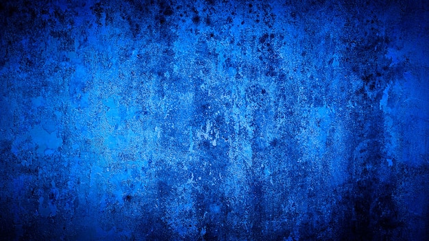 Fondo de grunge de color de pared azul