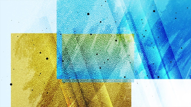 Fondo de grunge dorado y azul de lujo geométrico abstracto