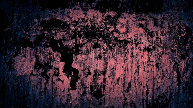 Fondo de grunge oscuro de angustiado muro de hormigón viejo