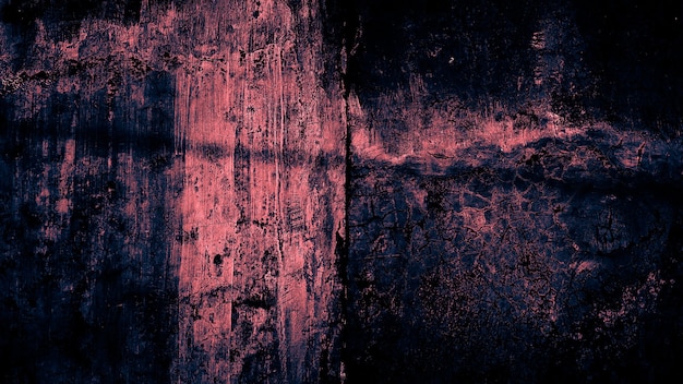 Fondo de grunge oscuro de angustiado muro de hormigón viejo