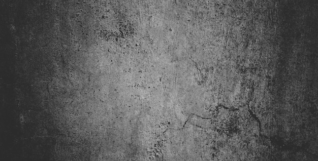 Fondo de grunge oscuro negro y textura de muro de hormigón negro