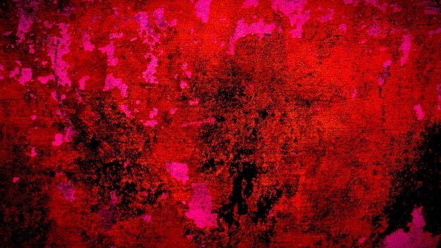 Fondo de grunge de pared vieja roja de tema de Halloween