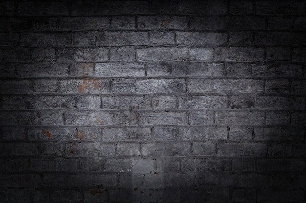Fondo de grunge de textura de pared de ladrillo con esquinas viñetas, puede usarse para diseño de interiores