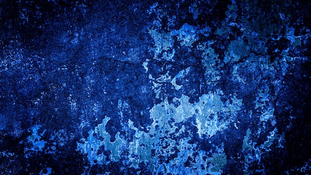 Fondo de grunge de la vieja pared azul Fondo abstracto Fondo azul