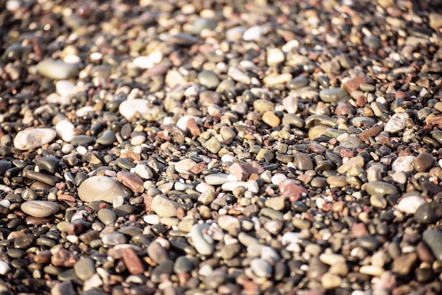 Fondo de guijarros de mar