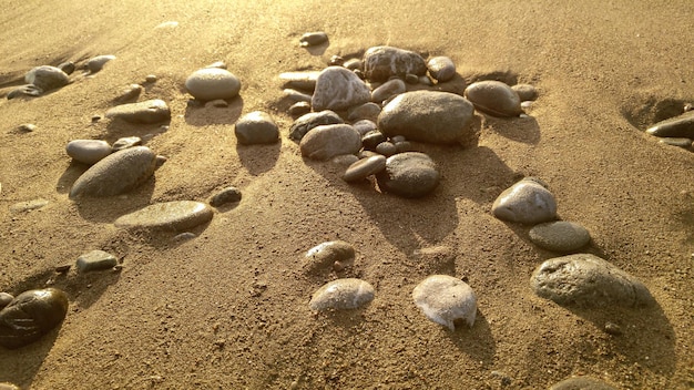 Fondo de guijarros de mar