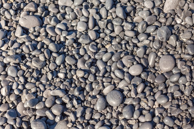 Fondo de guijarros de playa islandesa