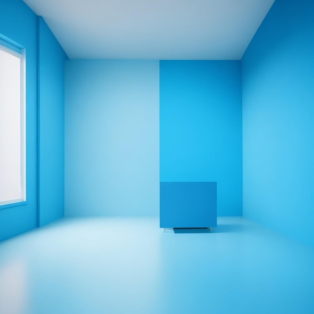 fondo de la habitación azul