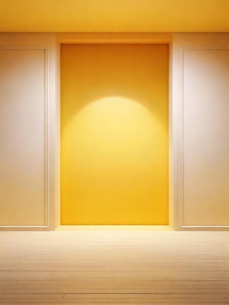 El fondo de la habitación con gradiente de color amarillo