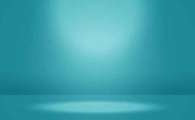 Fondo de habitación vacía de estudio azul