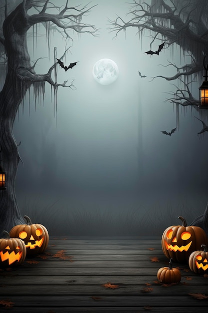 Fondo de Halloween y copyspace