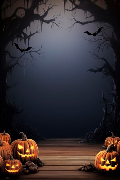 Fondo de Halloween y copyspace