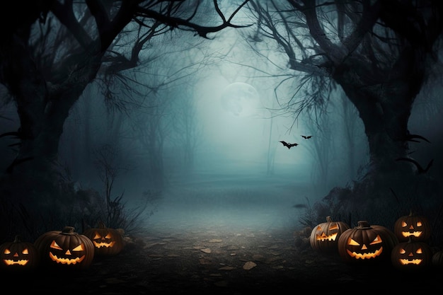 Fondo de Halloween y espacio vacío para texto