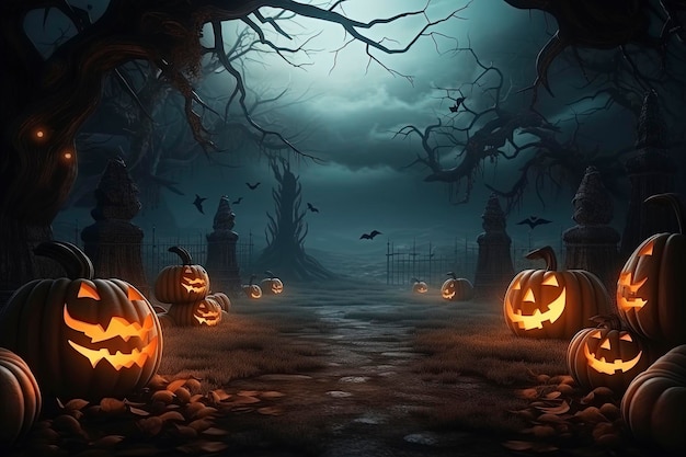 Fondo de Halloween y espacio vacío para texto