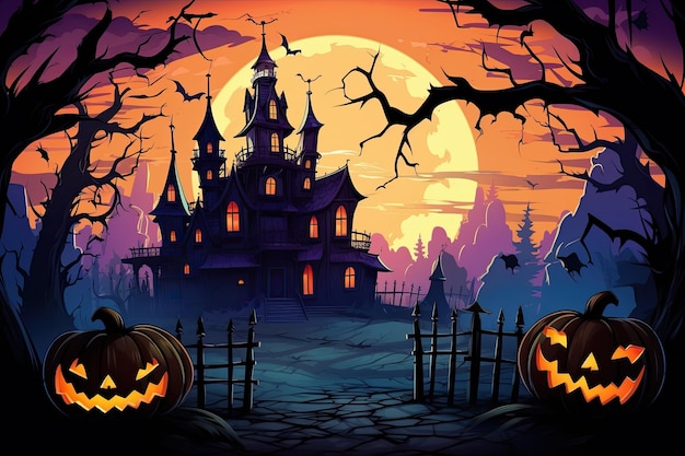 Foto fondo de halloween espeluznante