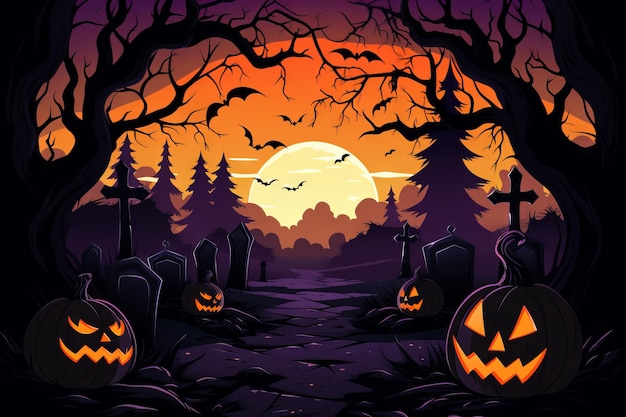 Fondo de Halloween lleno de misterio