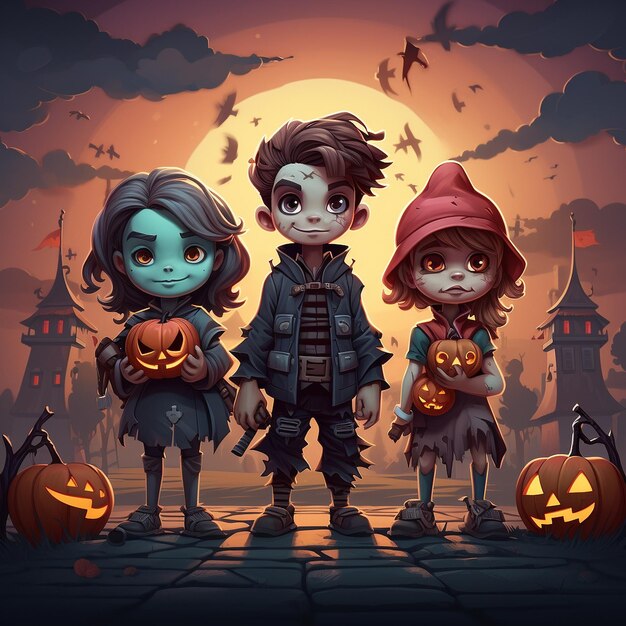 Foto fondo de halloween para niños