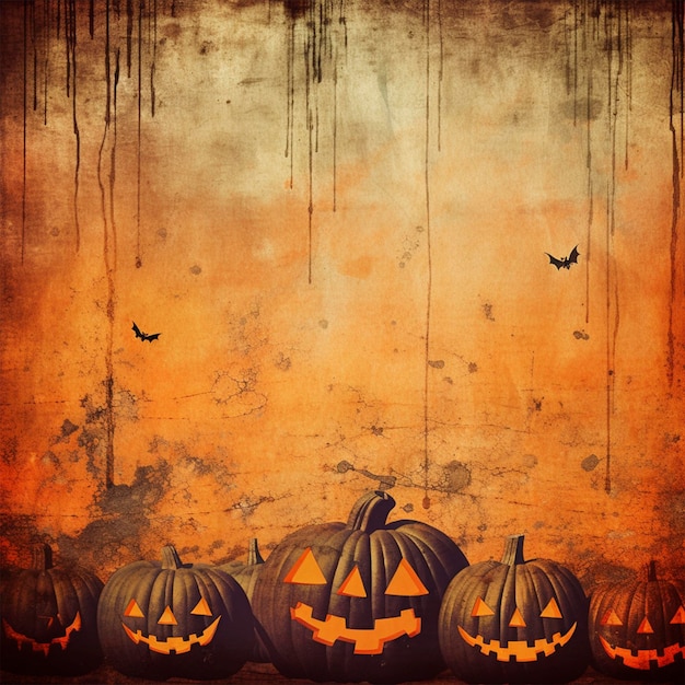 Fondo de halloween plano dibujado a mano