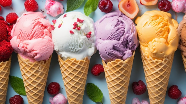 Fondo de helado de color