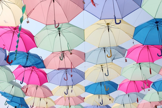 Fondo hermoso color paraguas
