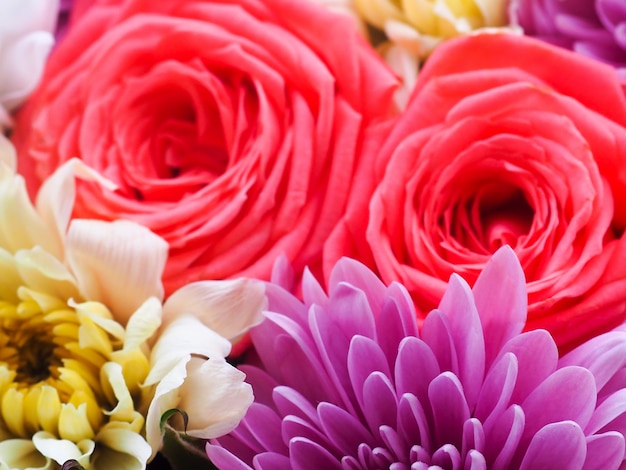 Fondo hermoso de las flores para la escena de la boda