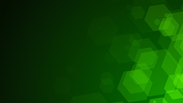 Fondo hexagonal verde