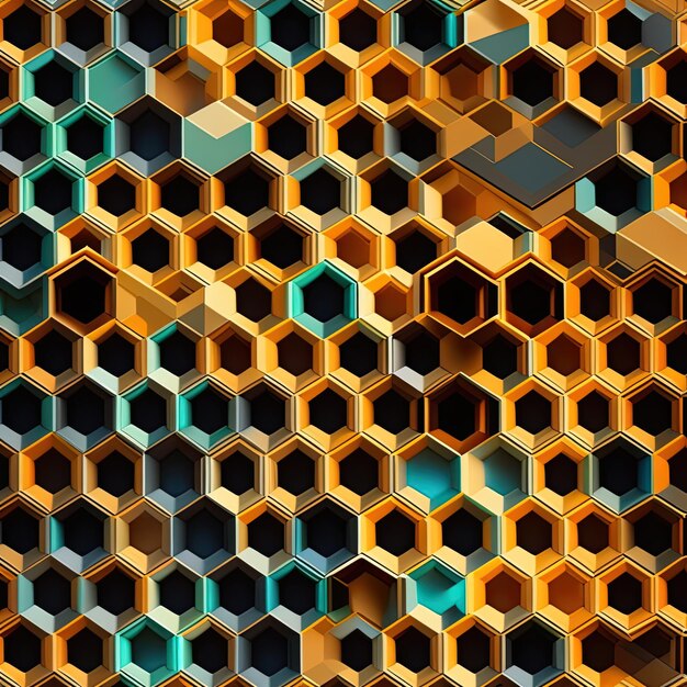 Fondo de hexágonos sin costuras