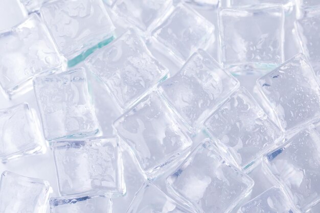 Fondo de hielo de cubitos de hielo