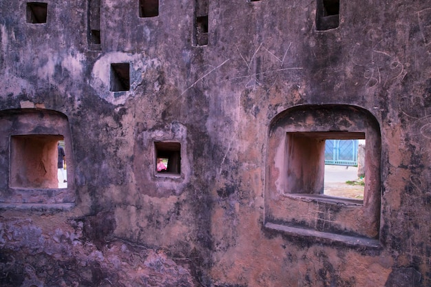 Fondo histórico de la textura de la pared del fuerte de idrakpur MunshigonjBangladesh