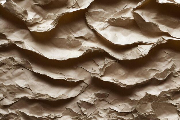 Foto fondo de hoja de textura de papel arrugado arrugado