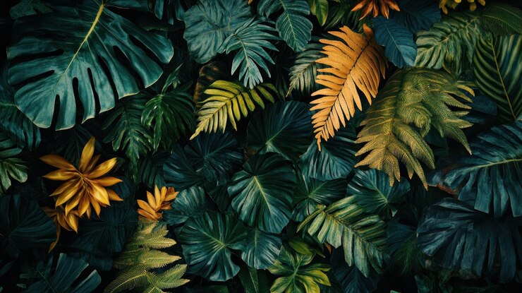 Fondo de hoja tropical