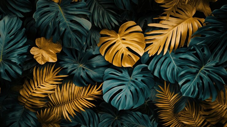 Fondo de hoja tropical