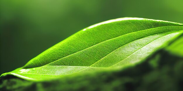 Fondo de hoja verde vista de cerca Naturaleza deja abstracto Textura espectacular