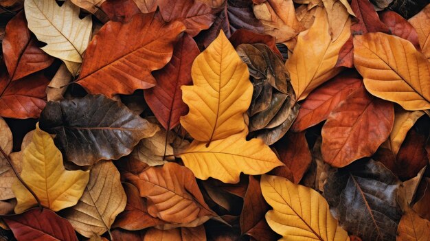 El fondo de las hojas de otoño