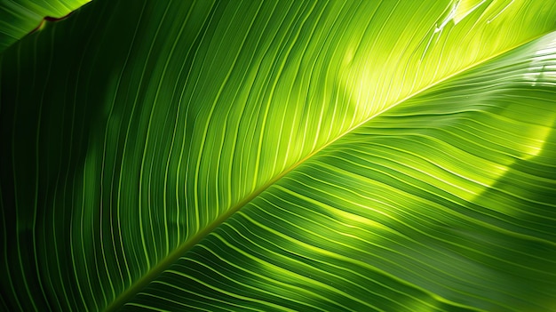 Fondo de hojas de plátano Fondo de naturaleza tropical