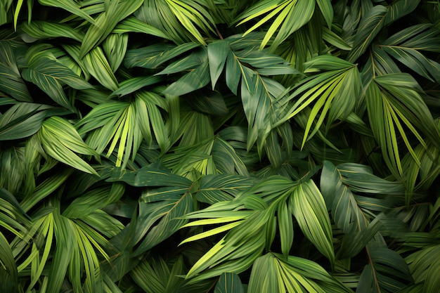 Fondo de hojas verdes patrón de hojas tropicales fondo de hojas verde de la naturaleza