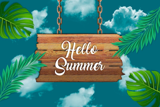 Fondo de hola verano