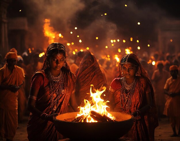 El fondo de Holika Dahan en HD